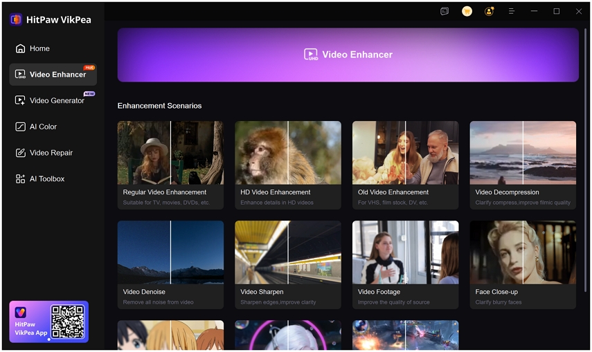 import low-res video to vikpea