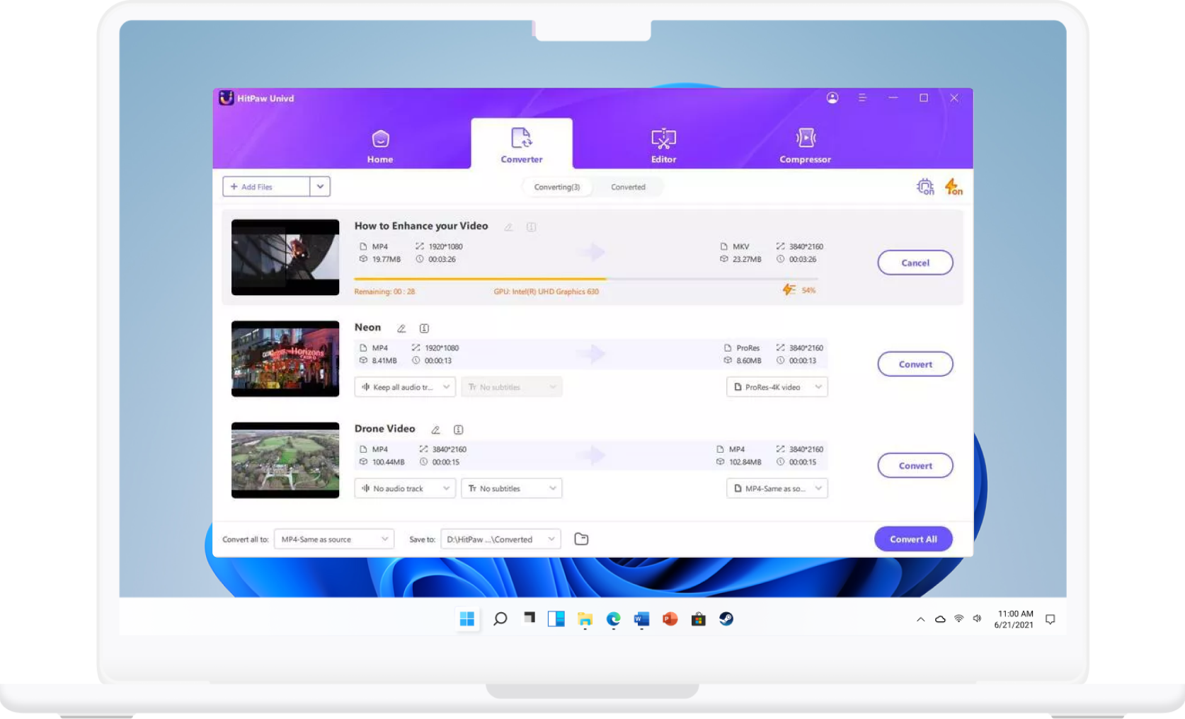 start cnversion